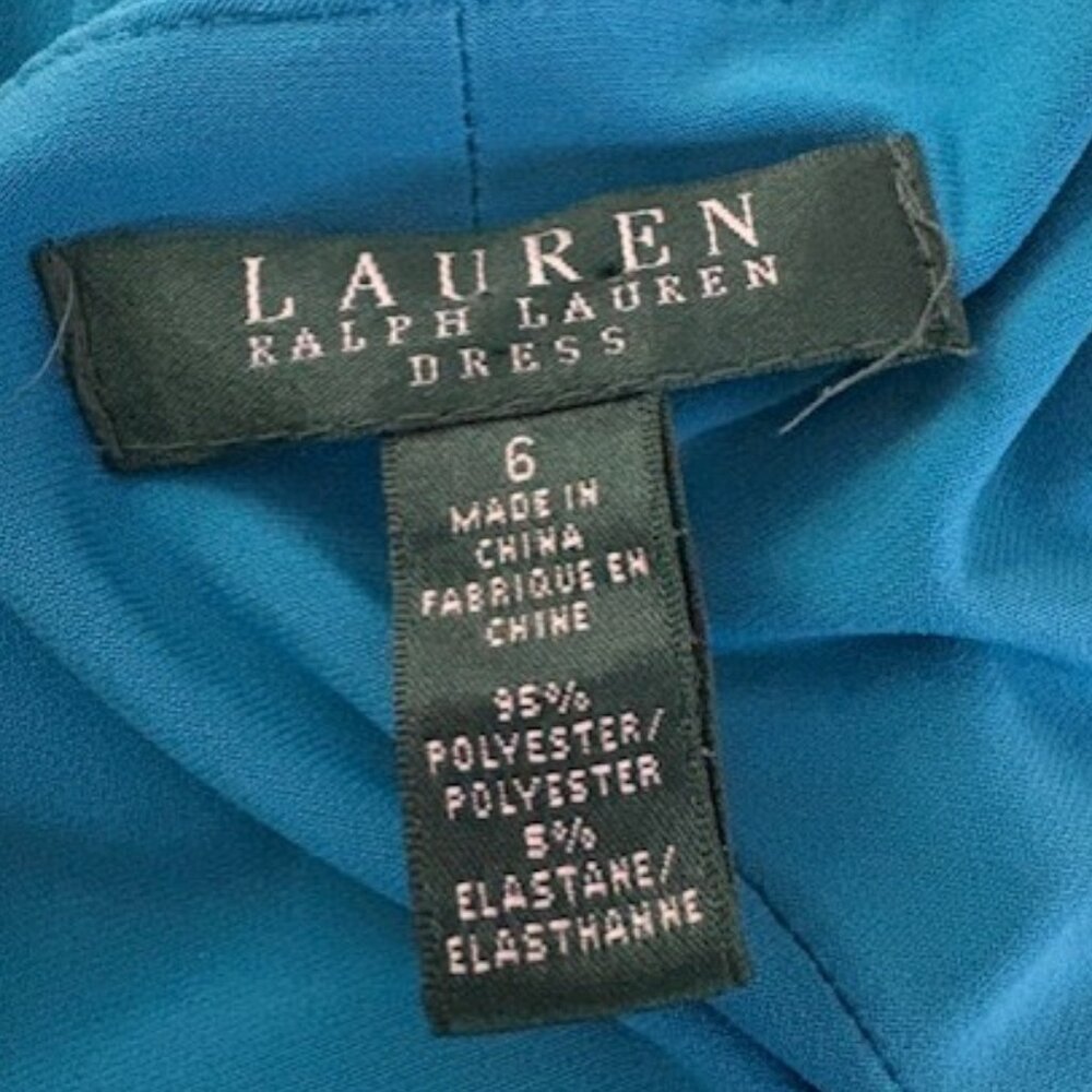 RALPH LAUREN TURQUOISE DRESS - Picture 6 of 6